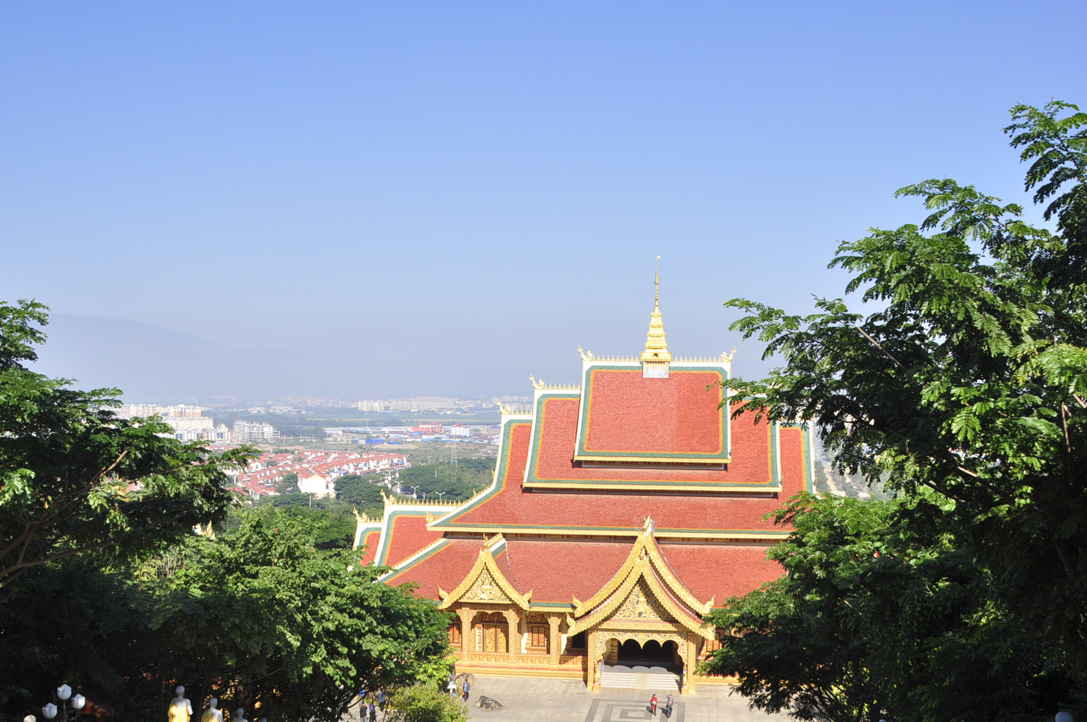 Xishuangbanna 西双版纳 city scenery - Tropical paradise in southern Yunnan. Dai culture, Buddhist 